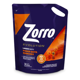 Zorro Evolution Líquido Quitamanchas 3lt