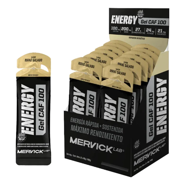 Gel Caf100 Mervick X 12u Sabor Mani Salado