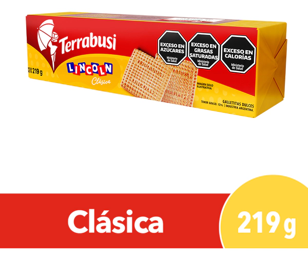 Galletitas Dulces Lincoln Clásicas Terrabusi 219g