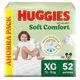 Pañales Huggies Soft Comfort Pack Ahorro M G XG XXG XXXG
