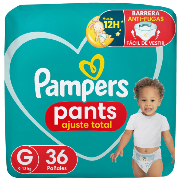 Pañales Pampers Pants Ajuste Total Talle G 36 Unidades