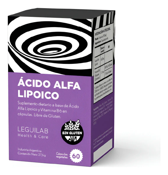 Ácido Alfa Lipoico Leguilab 600mg Antioxidante X60caps Sabor Sin sabor