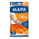 Guantes Mapa Plissé Satinado Talle S Cocina
