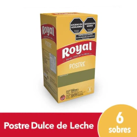Postre Royal Dulce De Leche X 6 Un
