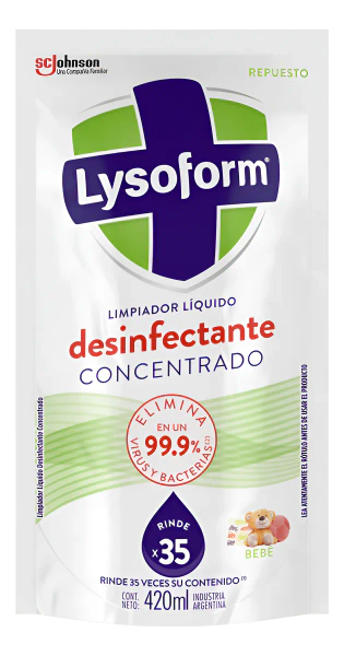 Lysoform Desinfectante Concentrado Bebe Doypack 420 Ml