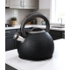 Pava Silbadora Hamilton Beach 3 L Negra Con Mango Suave Negro
