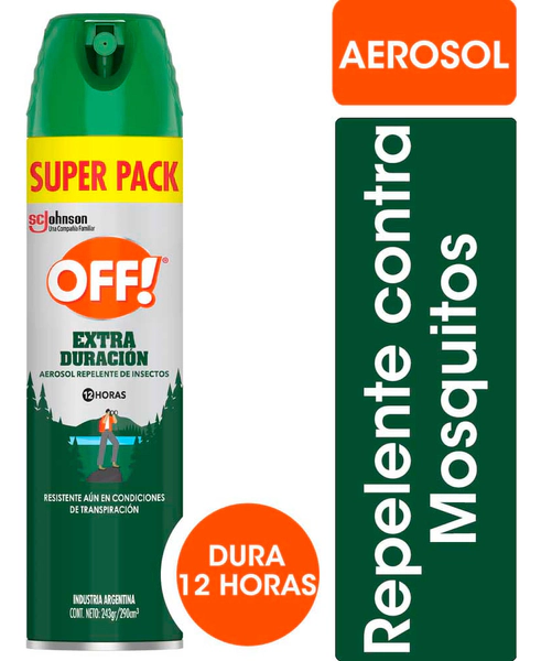 Repelente Mosquitos Extra Duración Aerosol 290 Cc Off!
