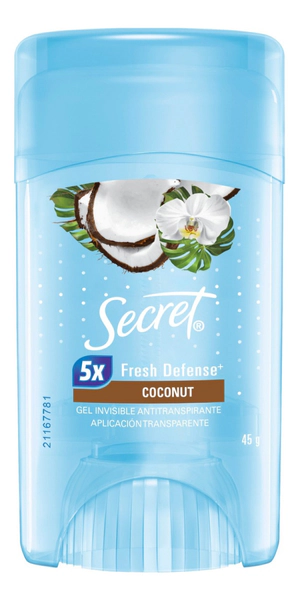 Desodorante En Barra Secret Gel Coconut 45g