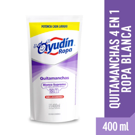 Quitamanchas Líquido Ayudín Blanco Supremo Doypack 400 Ml