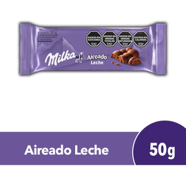 Chocolate Milka Aireado Con Leche 50g