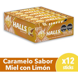 Caramelos Halls Miel Y Limón 12x25.65g