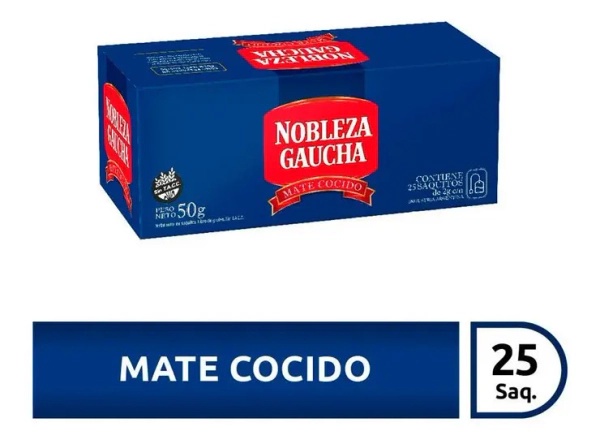 Mate Cocido Nobleza Gaucha X 25 Saquitos