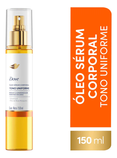 Dove Oleo Serum Corporal Tono Uniforme 150 Ml Con Vitamina E Rosa Mosqueta