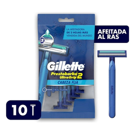 Máquina De Afeitar Gillette Prestobarba2 Ultragrip 10 Un