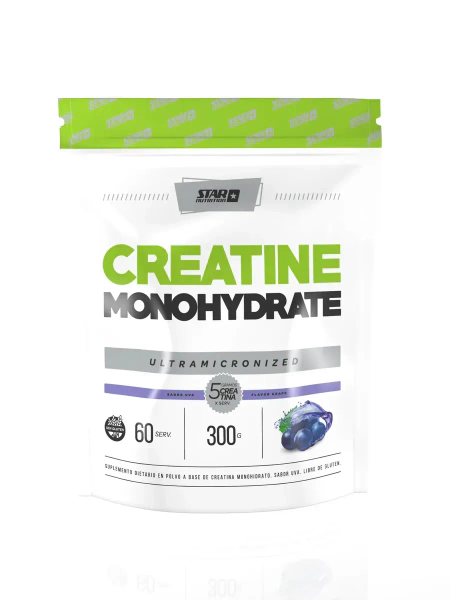 Creatina Monohidratada Star Nutrition Doypack Grape 300 Gr