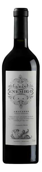 Vino Tinto Gran Enemigo Los Chacayes Cabernet Franc 750 Ml