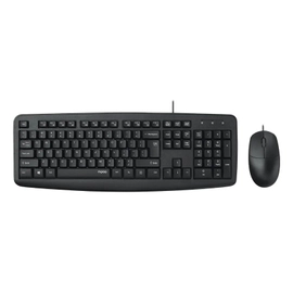 Kit Teclado Y Mouse Rapoo NX1600 Alámbrico USB 1000 DPI