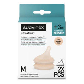 Suavinex Tetinas Recambio Mamaderas Zero Zero Talle M X2 Pcs