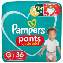 Pañales Pampers Pants Ajuste Total Talle G 36 Unidades