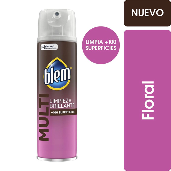 Limpiador Multisuperficies y Electrónicos Blem Floral Aerosol 360 Ml