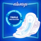 Toallas Femeninas Always Dia Triple Protección Seca X8un