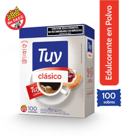 Edulcorante Tuy En Polvo Clásico Equilibrado 100 Sobres