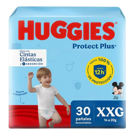 Pañal Huggies Protect Plus Xxg X30 Extra Extra Grande (xxg) Sin Género