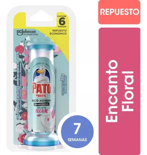 Pato Discos Adhesivos Repuestos Encanto Floral X 6 Discos