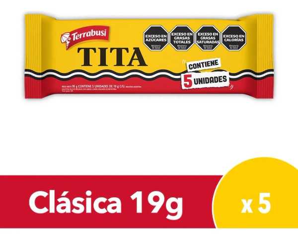 Oblea Tita Chocolate 19g X 5 Un