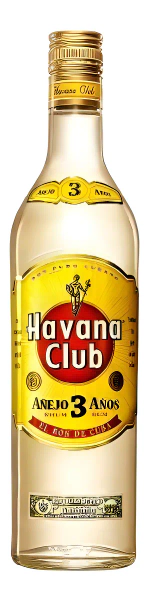 Ron Havana Añejo 3 Años Botella De 750 Ml