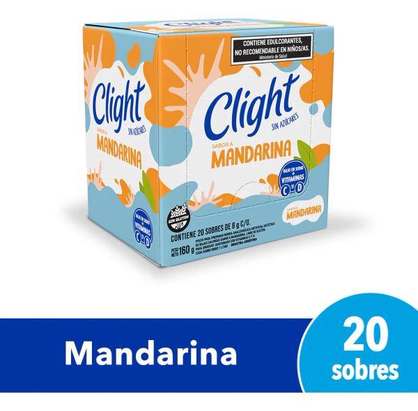 Jugo Clight Mandarina 8g Caja X 20 Sobres