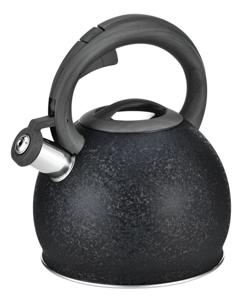 Pava Silbadora Hamilton Beach 3 L Negra Con Mango Suave Negro