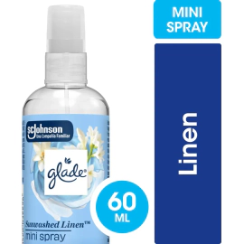 Aromatizante Ambiental Y Telas Glade Linen Mini Spray 60ml