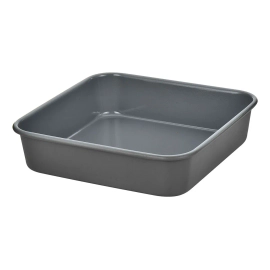 Molde Cuadrado Hamilton Beach Cerámica Antiadherente 23cm Gris