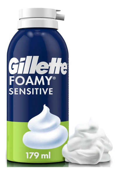 Espuma Afeitar Gillette Foamy Sensitive 179ml