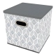 Caja Organizadora Atma Home 30 X 30 X 30 Cm Con Tapa Gris