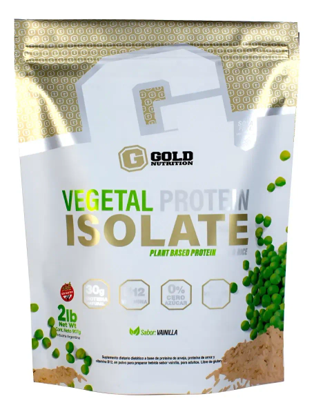 Proteina Isolate 100% Vegetal Gold Nutrition X 2 Lb
