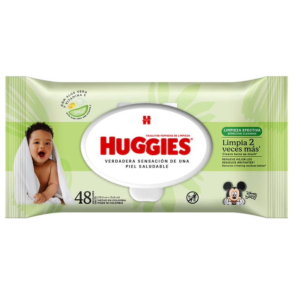 Huggies Toallitas Húmedas Limpieza Efectiva X48