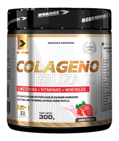 Colageno Hidrolizado Body Advance X 300 Gr Frutilla