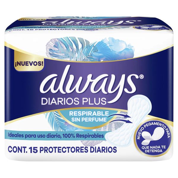 Protectores Diarios Always Diarios Respirable X15un
