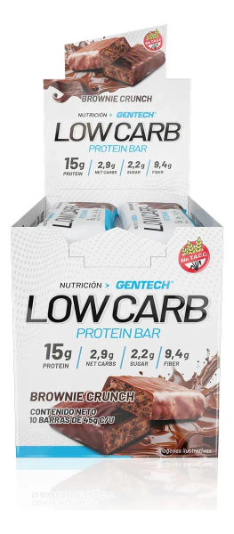 Barra Proteica Low Carb Gentech Chocolate X10 Un