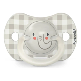 Suavinex Pack X2 Chupetes 0-6 Meses Día y Noche de Elefante
