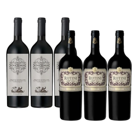 Caja combinada Rutini Cabernet Malb x 3 y Gran Enemigo x 3