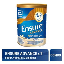 Ensure Advance En Polvo 850 Gr Vainilla Pack X 2 Un