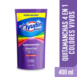 Quitamanchas Líquido Ayudín Colores Vivos Doypack 400 Ml
