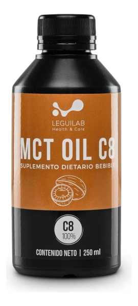 Mct Oil Puro C8 Leguilab X 250ml Keto Vegan Origen Alemania Sin Sabor