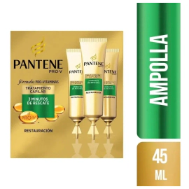 Tratamiento Capilar Pantene 3 Minutos Ampollas 15ml X 3un