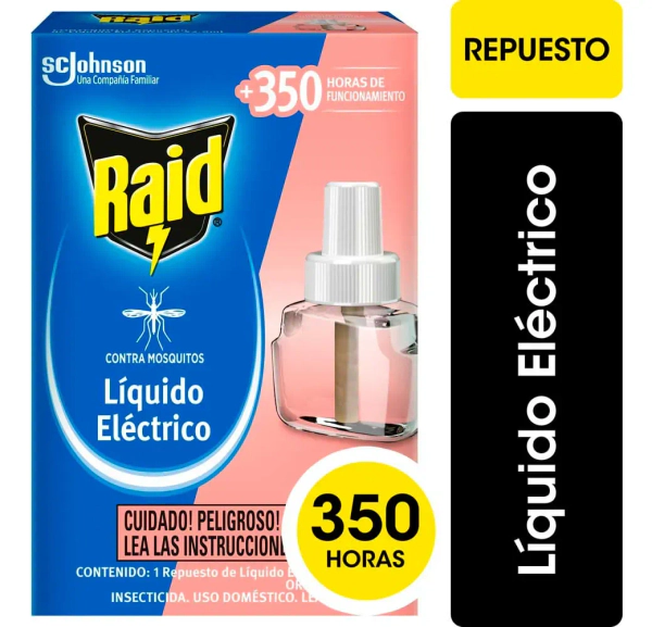 Raid Repuesto Liquido Eléctrico Floral 45 Noches