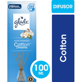 Difusor Aromatizante Glade Fragancia Cotton Varillas 100 Ml