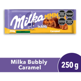 Chocolate Milka Bubbly Caramel Aireado Tableta 250 G